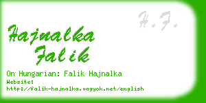 hajnalka falik business card